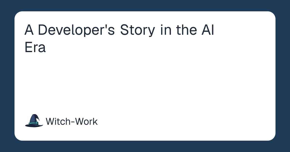 A Developer's Story in the AI Era 사진