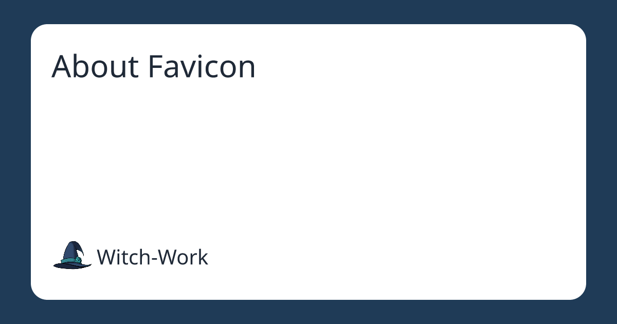 About Favicon 사진