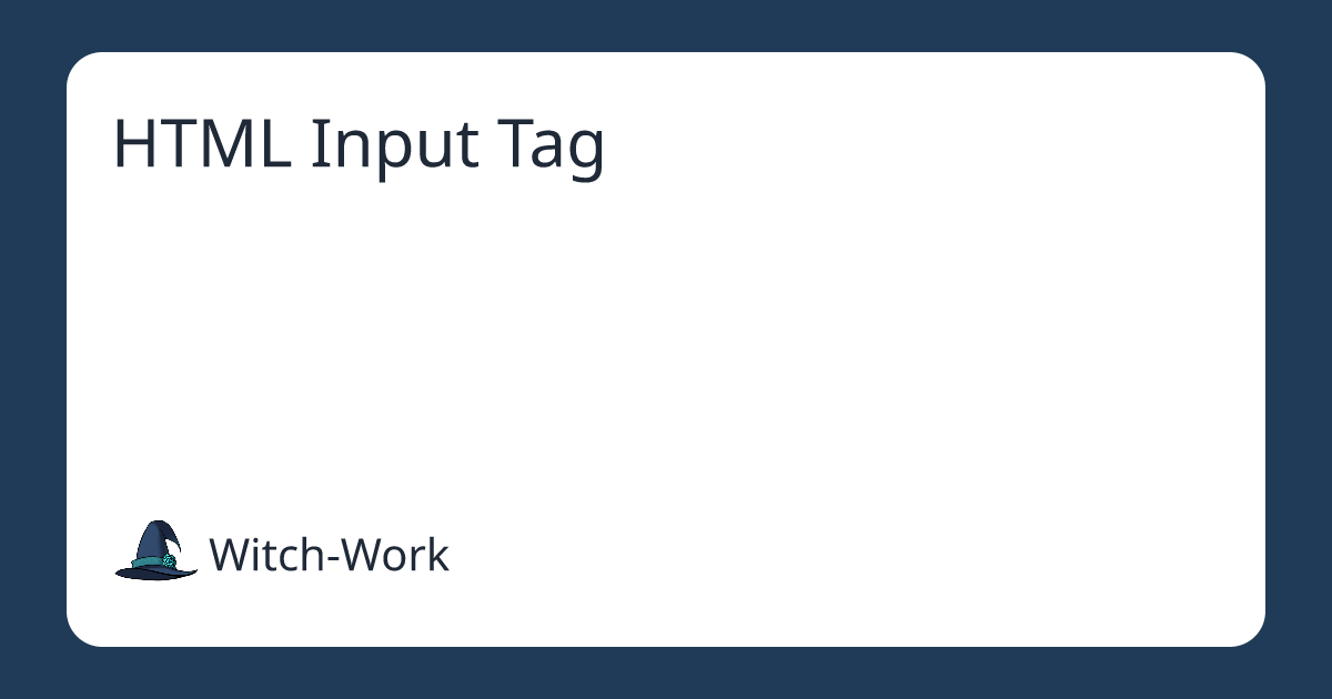 HTML Input Tag 사진